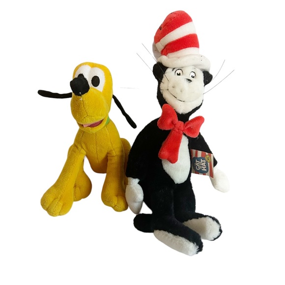 Dr. Seuss Toys Dr Seuss Cat In The Hat And Disneys Pluto Small